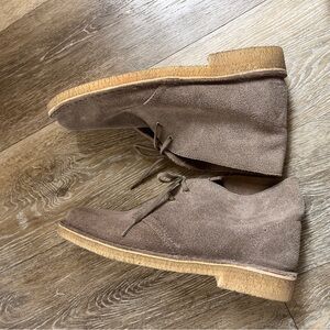 Clarks Originals leather distressed taupe desert boot tan suede 9 burning man